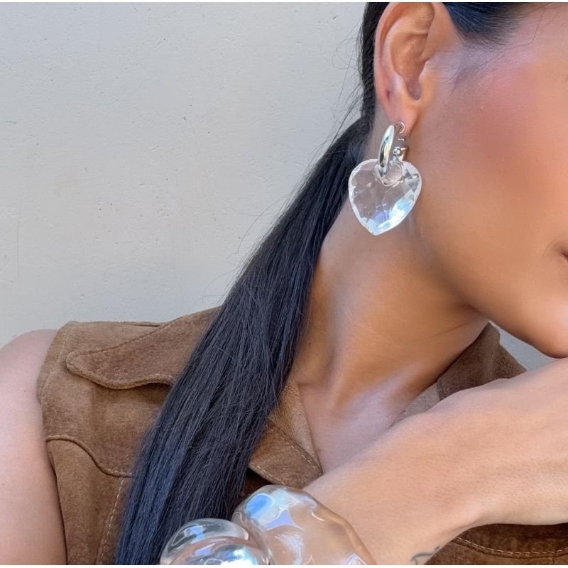 ARGOLA COM PINGENTE CORAÇÃO GRANDE