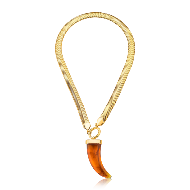 COLAR COBRA COM CHIFRE