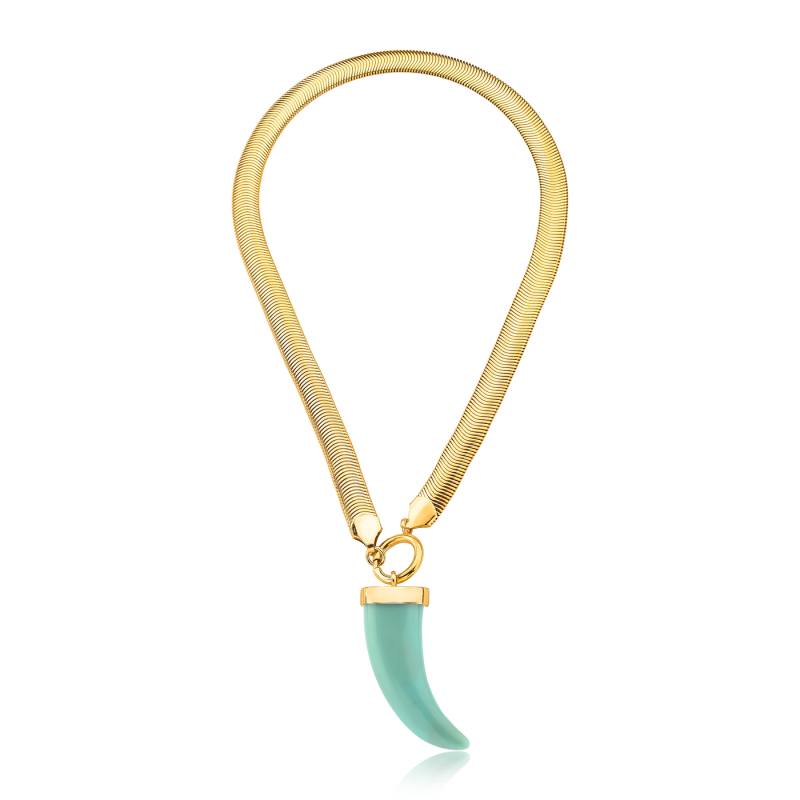 COLAR COBRA COM CHIFRE